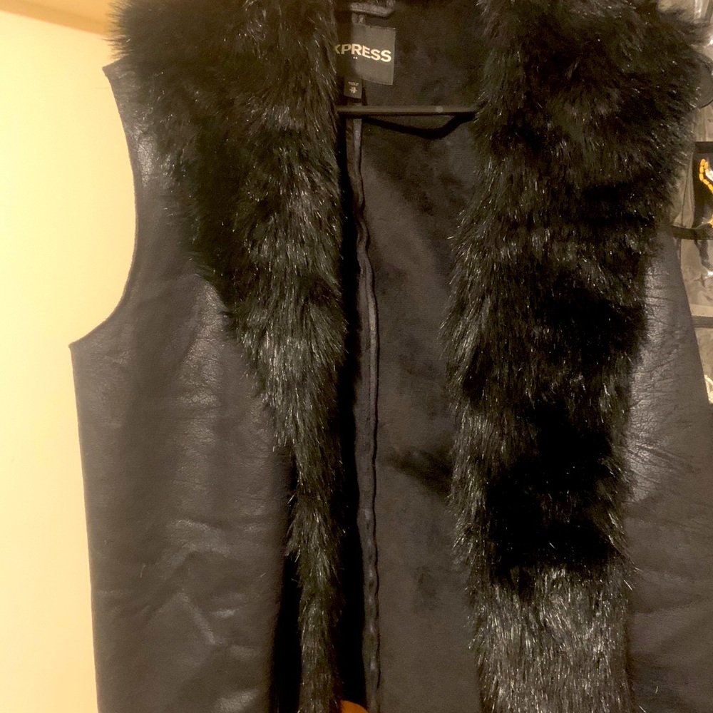 Faux fur vest